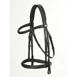 Arika Cavesson Bridle Black/Silver