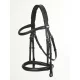 Arika Cavesson Bridle Black/Silver