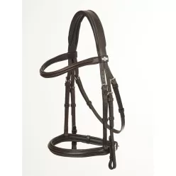 Arika Cavesson Bridle Brown/Silver