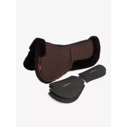   LeMieux Merino+ ProSorb 2 Pocket Half Pad Brown/Brown - Large