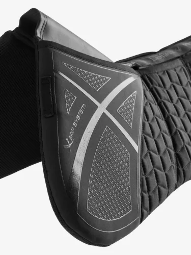 LeMieux ProSorb Plain 3 Pocket Quilted Half Pad Black - Large