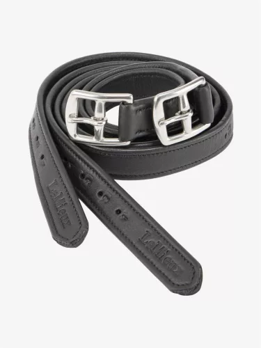 Childrens Stirrup Leathers Black