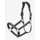Leather Crystal Headcollar Black