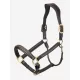 Leather Crystal Headcollar Brown