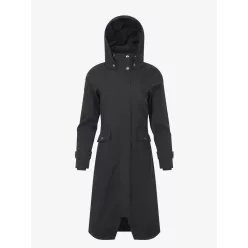 Amelie Waterproof Lightweight Riding Coat Black