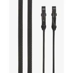 Rolled Reins Brown/Silver