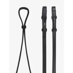 Curb Rein Black/Silver