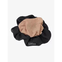 Scrunchie with Crystal Hair Net Black/Blonde