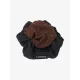 Scrunchie with Crystal Hair Net Black/Brown