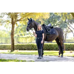 Puissance Suede Dressage Pad Navy