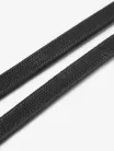 Hunter Half Lined Curb Rein Black/Silver