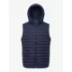 Mens Hooded Puffer Gilet Navy
