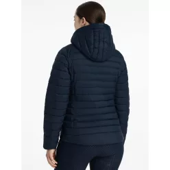 Rose Hooded Puffer Jacket Navy