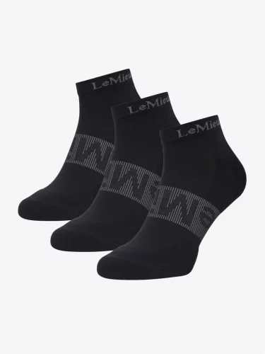 Trainer Socks 3 Pack Black