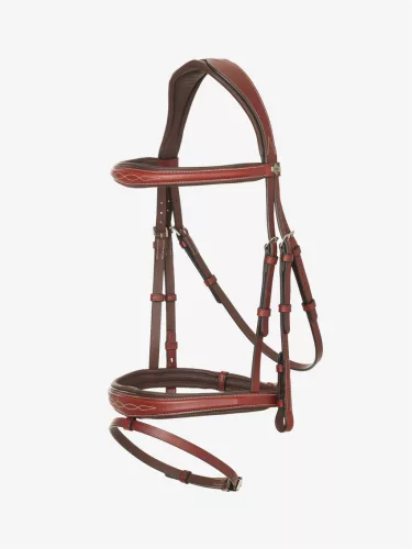 Kudos Competition Flash Bridle Chestnut