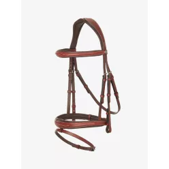 Kudos Competition Flash Bridle Chestnut