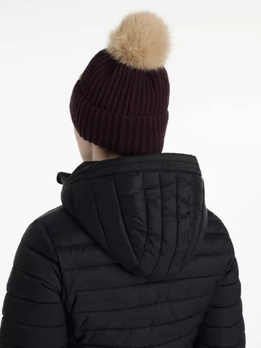 Clara Rib Beanie Damson