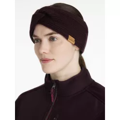Clara Rib Knot Headband Damson