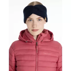 Clara Rib Knot Headband Navy