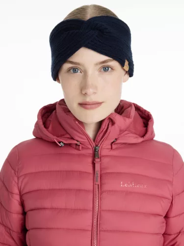 Clara Rib Knot Headband Navy