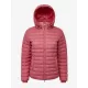 Rose Hooded Puffer Jacket Cranberry