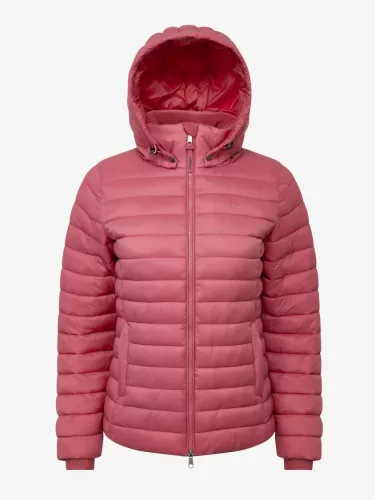 Rose Hooded Puffer Jacket Cranberry