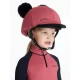 Mini Double Pom Hat Silk Cranberry
