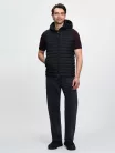 Mens Hooded Puffer Gilet Black