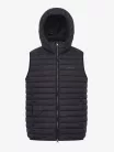 Mens Hooded Puffer Gilet Black