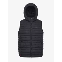 Mens Hooded Puffer Gilet Black