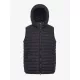 Mens Hooded Puffer Gilet Black