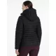 Rose Hooded Puffer Jacket Black