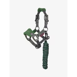 Mini Vogue Headcollar & Leadrope Hunter Green