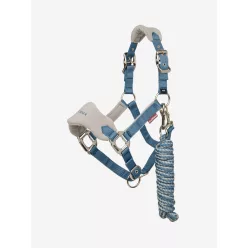 Mini Vogue Headcollar & Leadrope Ice Blue