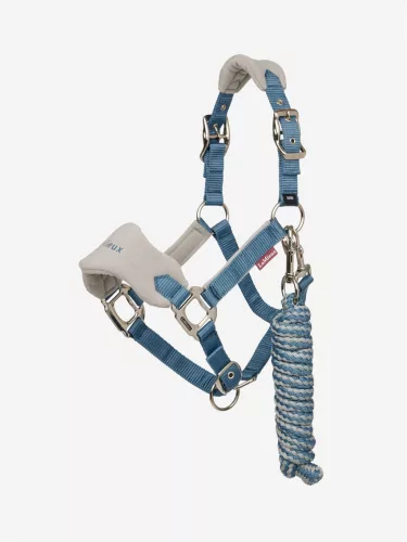 Mini Vogue Headcollar & Leadrope Ice Blue
