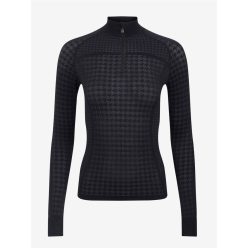 Aspen Houndstooth Quarter Zip Top