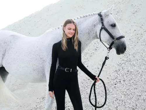 Patent Leather Headcollar Black