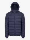 Mens Hooded Puffer Jacket Navy
