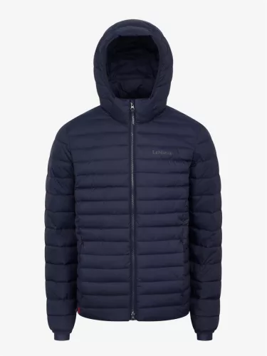 Mens Hooded Puffer Jacket Navy