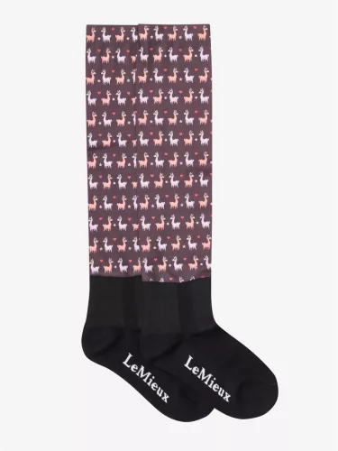 Footsie Socks Llamas Damson