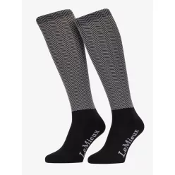 Aspen Herringbone Sock Black