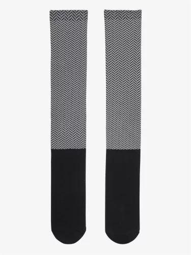 Aspen Herringbone Sock Black
