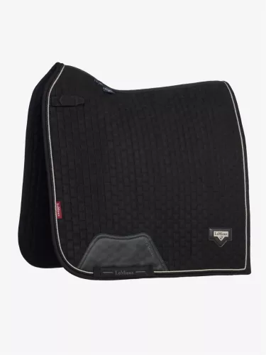 Puissance Suede Dressage Square Black