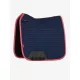 Suede Dressage Square Navy/Cranberry