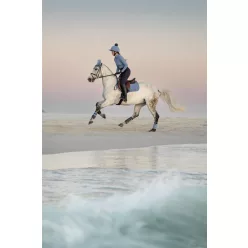 Suede Close Contact Square Powder Blue