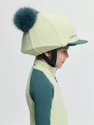 Mini Double Pom Hat Silk Macaron