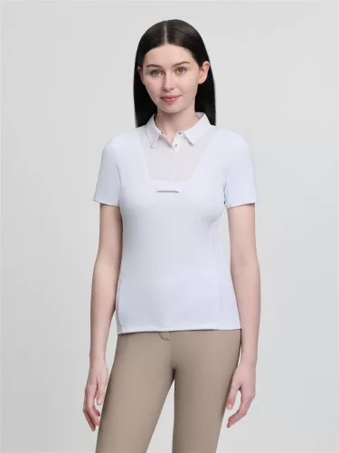 Junior Short Sleeve Primrose Show Shirt White