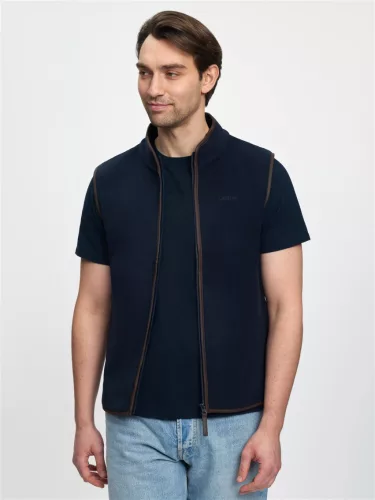 Mens Fleece Gilet Navy