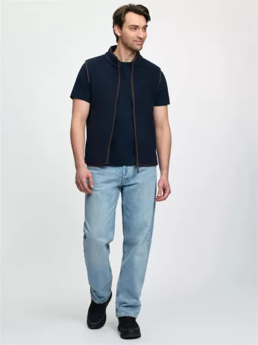 Mens Fleece Gilet Navy