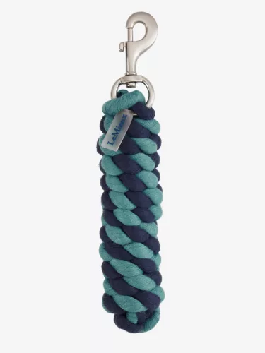 LeMieux Polycotton Leadrope Aloe/Navy, One Size